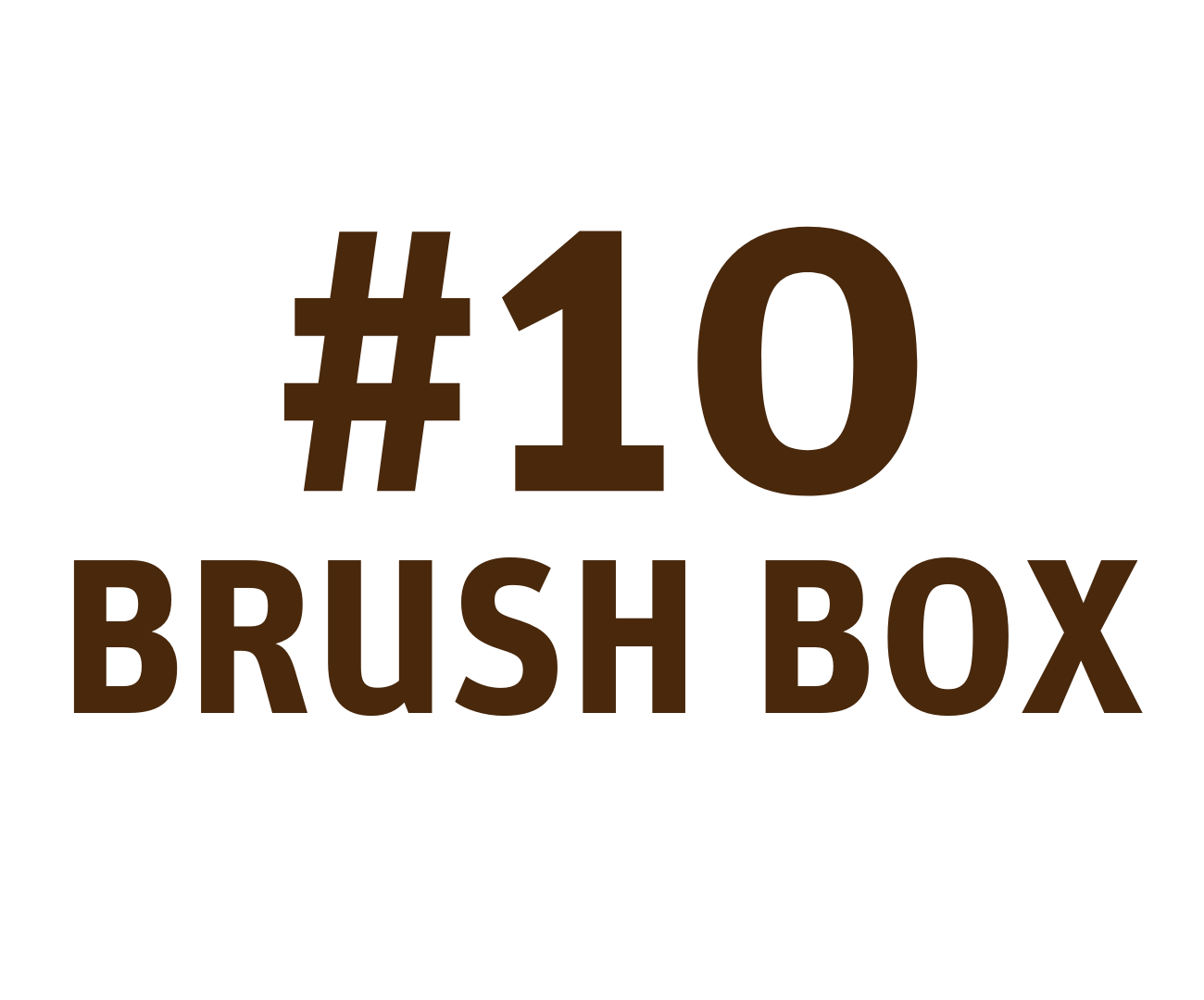#10 Brush Box